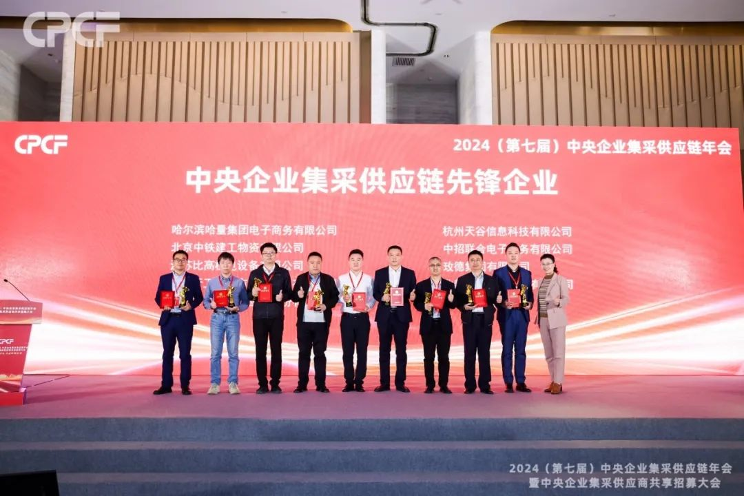 喜报！AG贵宾会荣获2024年度（CPCF）中央企业集采供应链年会先锋企业荣誉称号